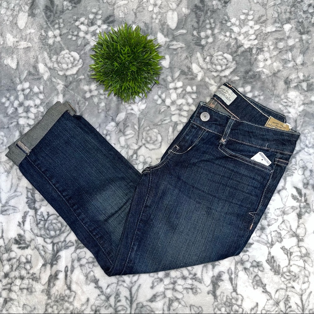 NWT Aeropostale Vintage Low Rise Capri Jeans | Y2K Cropped Denim Capris - Picture 5 of 11